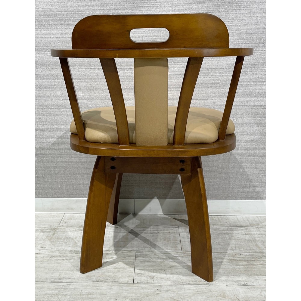 KGY-140671　回転チェア［ブラウン］