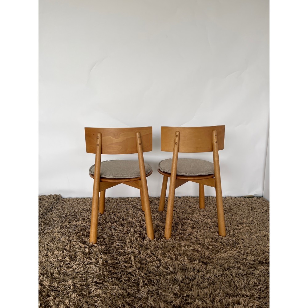 KGY-141582　ダイニング４点セット［ナチュラル］