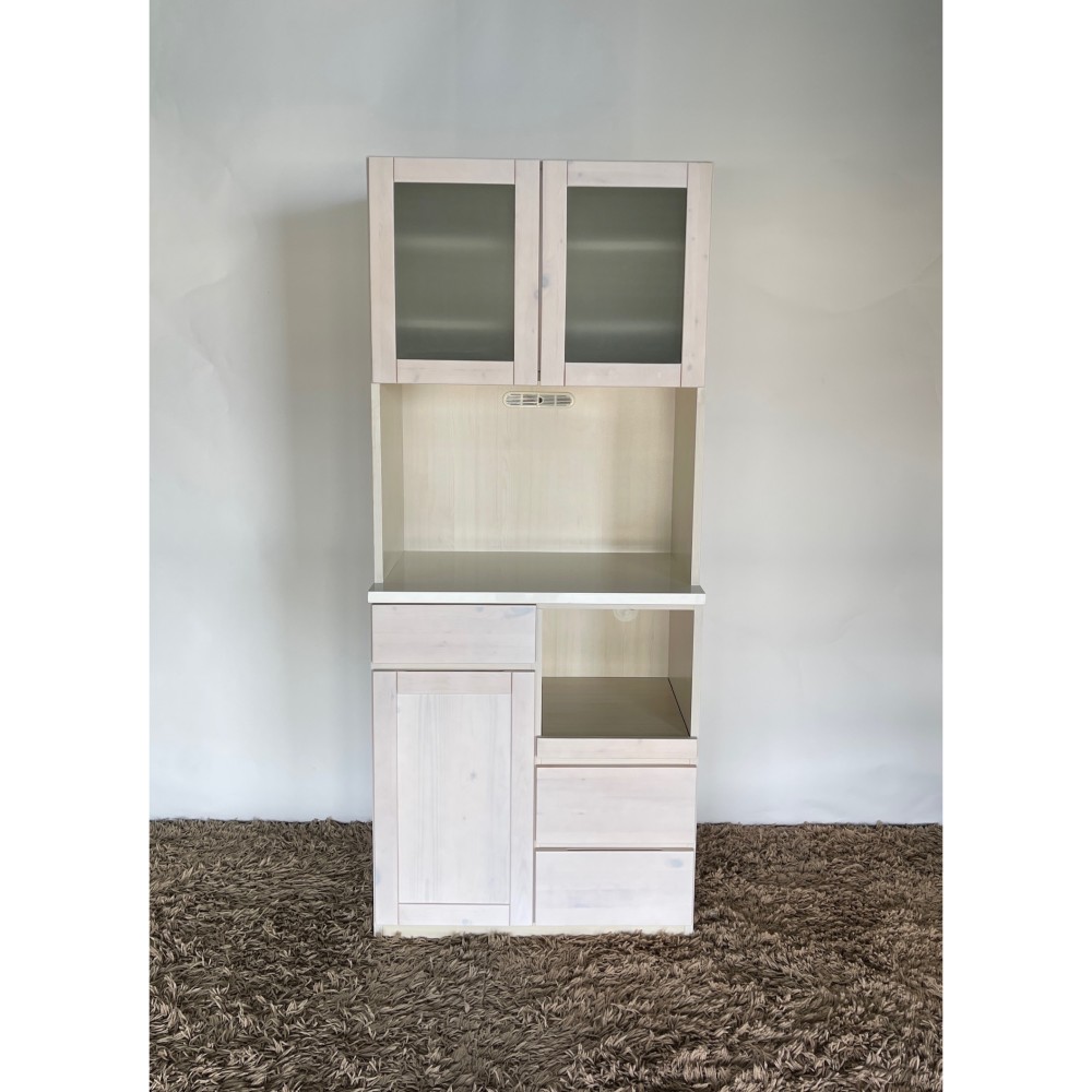 KGY-141623　食器棚［ナチュラル］