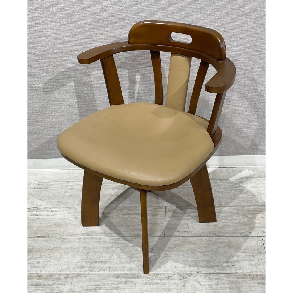 KGY-140671　回転チェア［ブラウン］