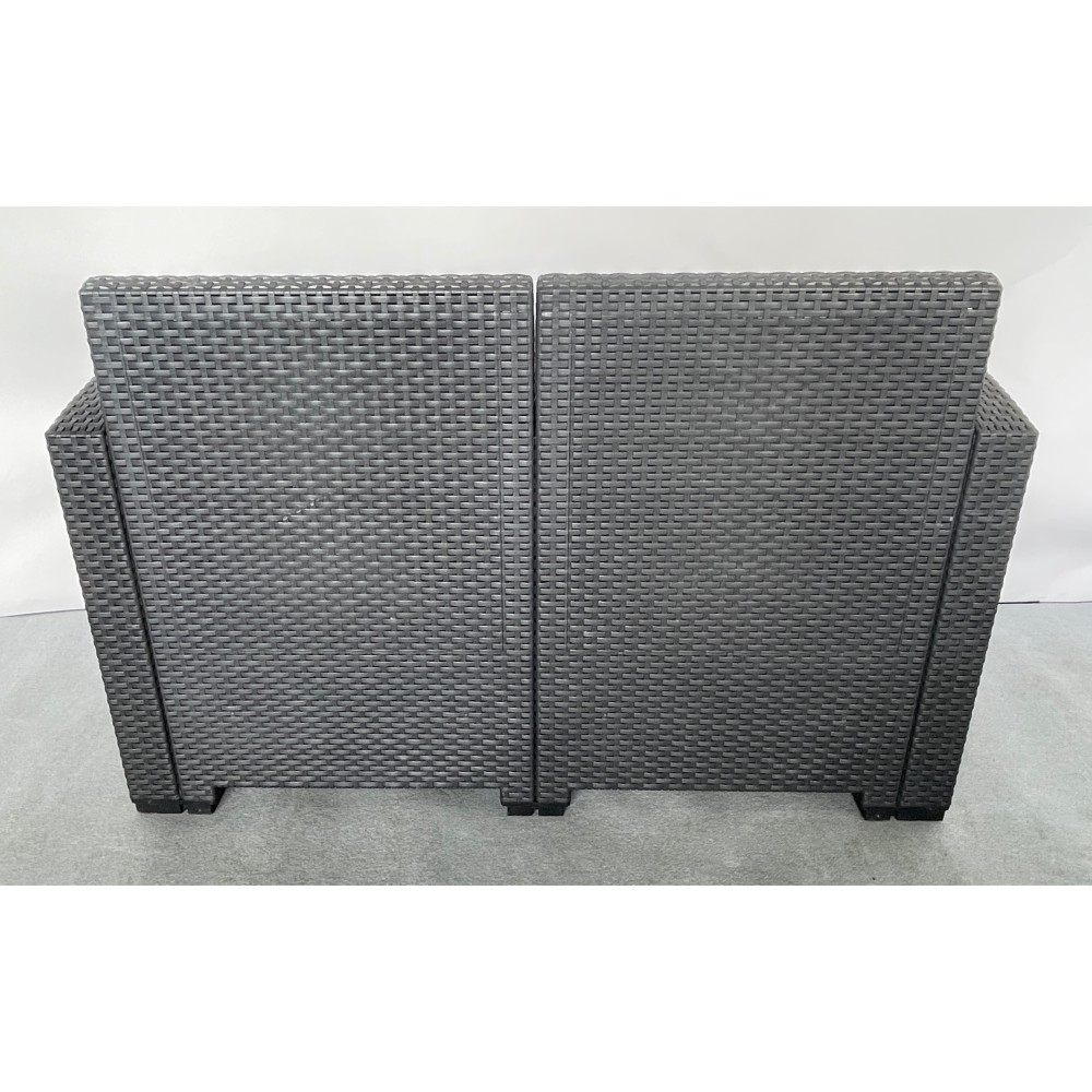 KGY-141909　ガーデンリビング４点セット［ブラック］