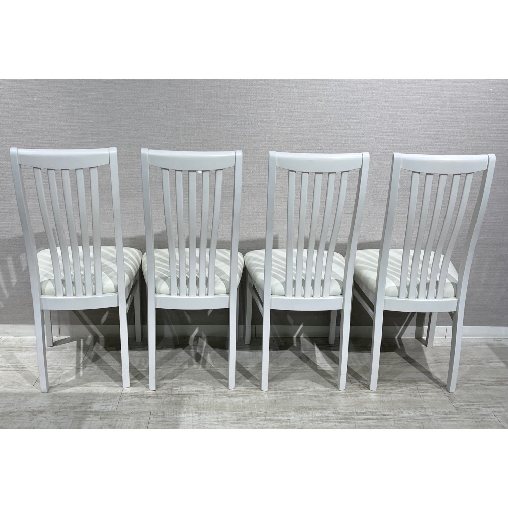 KGY-140939　チェア４脚セット［ホワイト］